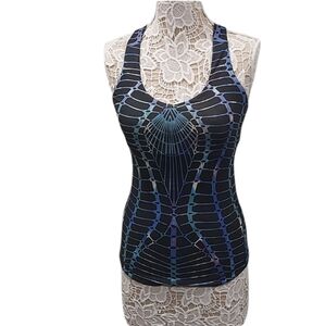 Anue  funky workout tank with racerback Size S